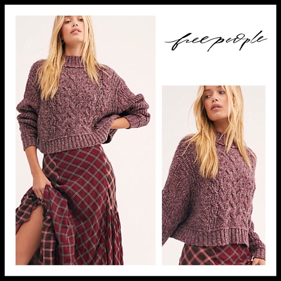 Free People Sweaters - FREE PEOPLE BOHO PULLOVER CHUNKY KNIT SWEATER A2C